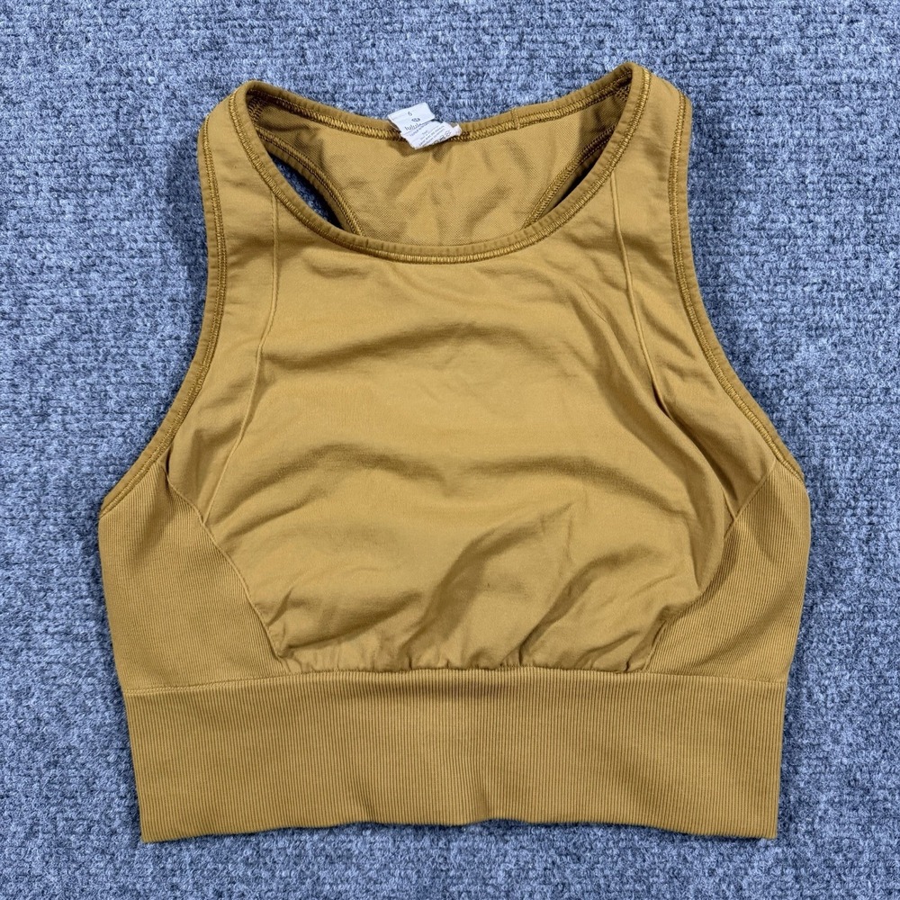 Lululemon Ebb To Train Bra Womens 6 Spiced Bronze Medium Support Active Yoga